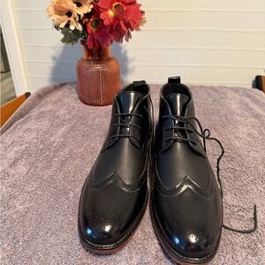 Elegant New York & Company Black Leather Men's Oxfords